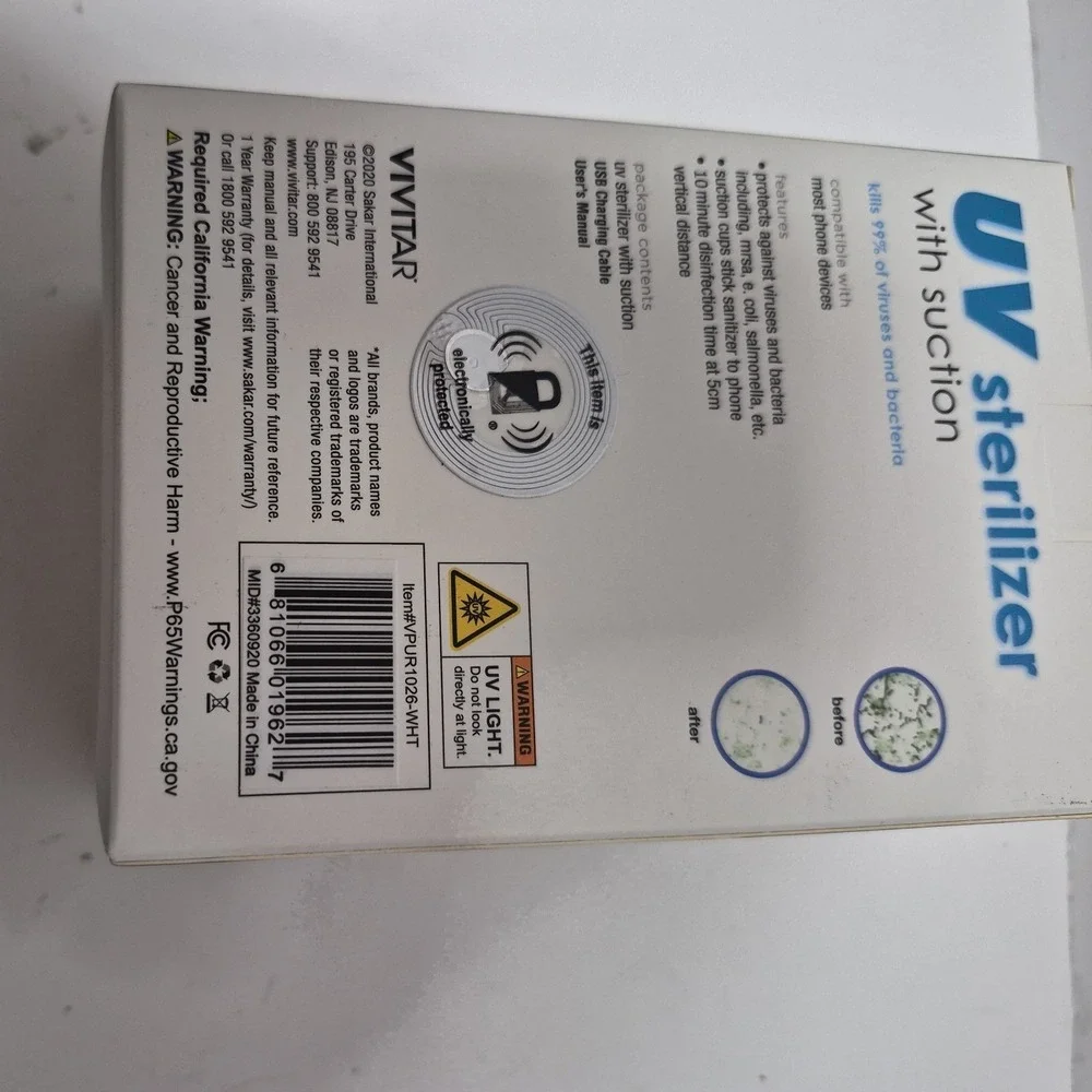 Pure Mobile UV Sanitizer With Suction For Cell Phone